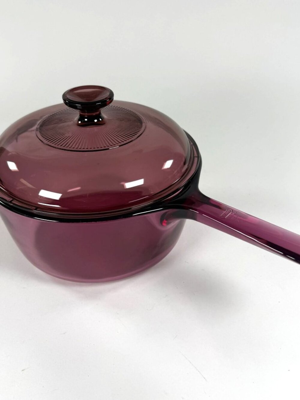 Corning Visions Cranberry Glass Cookware 2.5L With Pyrex Lid